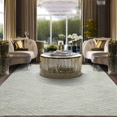 8x10 Gray LoomBloom Hand Knotted Modern & Contemporary Textured Tibetan 100% Wool Oriental Area Rug